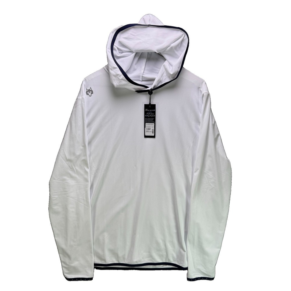 Greyson Golf Colorado Hoodie Mens Large White Performance Lightweight NWT